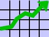 graph with upward arrow