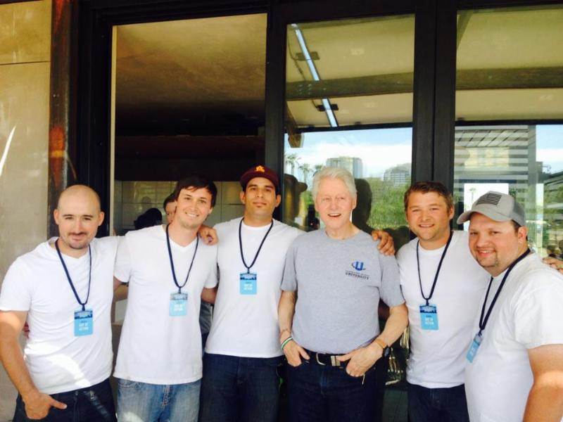 SHADE team with Bill Clinton